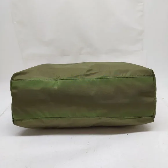 Prada Hand Bag Green Nylon #77090P10 - Picture 5 of 9